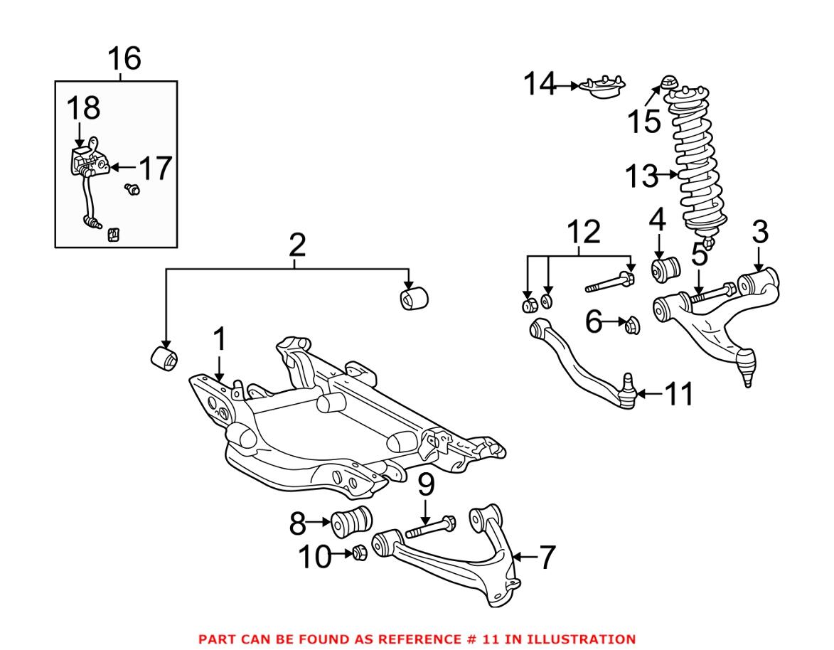 Mercedes Control Arm Link - Rear Driver Side 1633500553